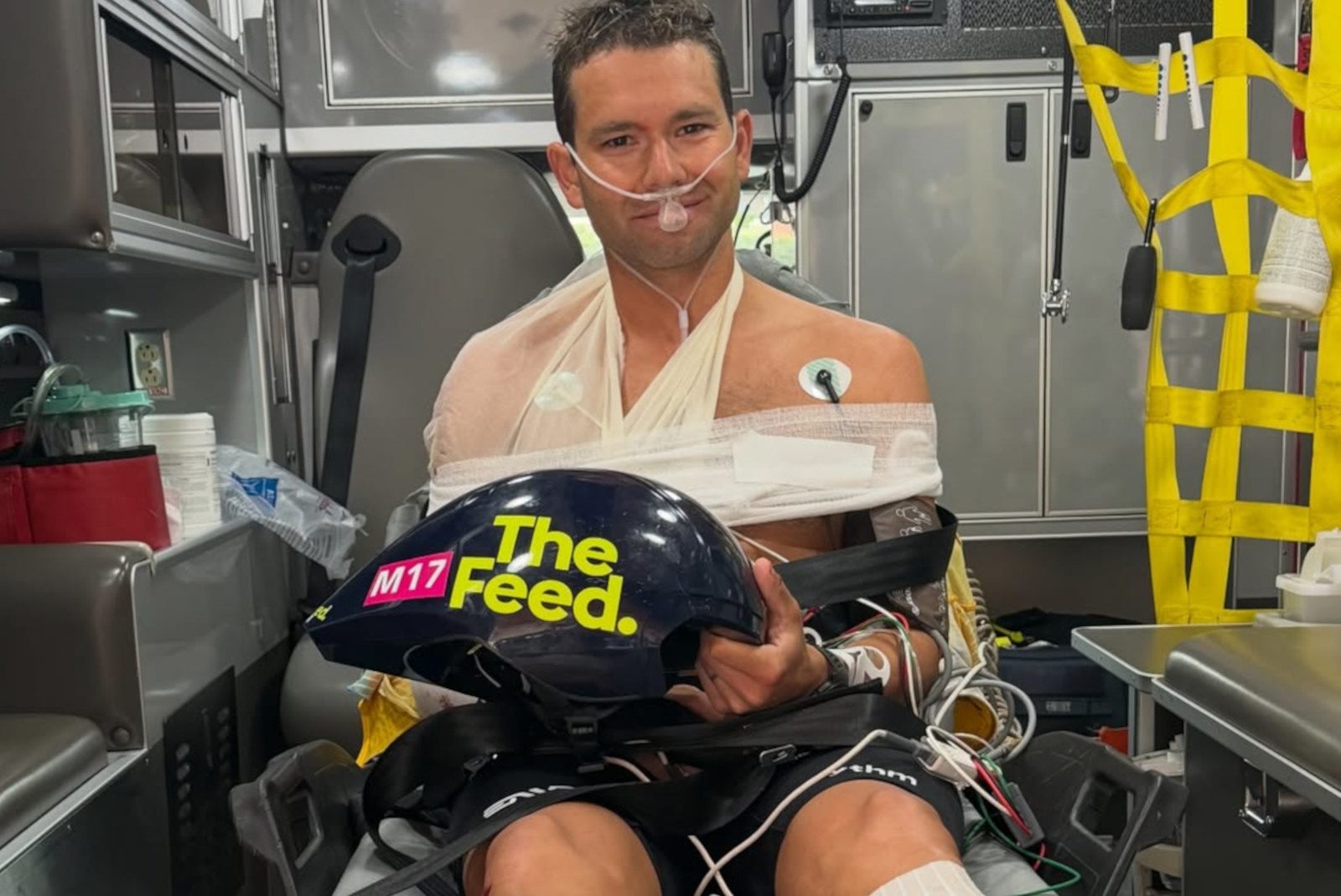 Justin Riele on his crazy crash at Oceanside: ‘My helmet saved my life’