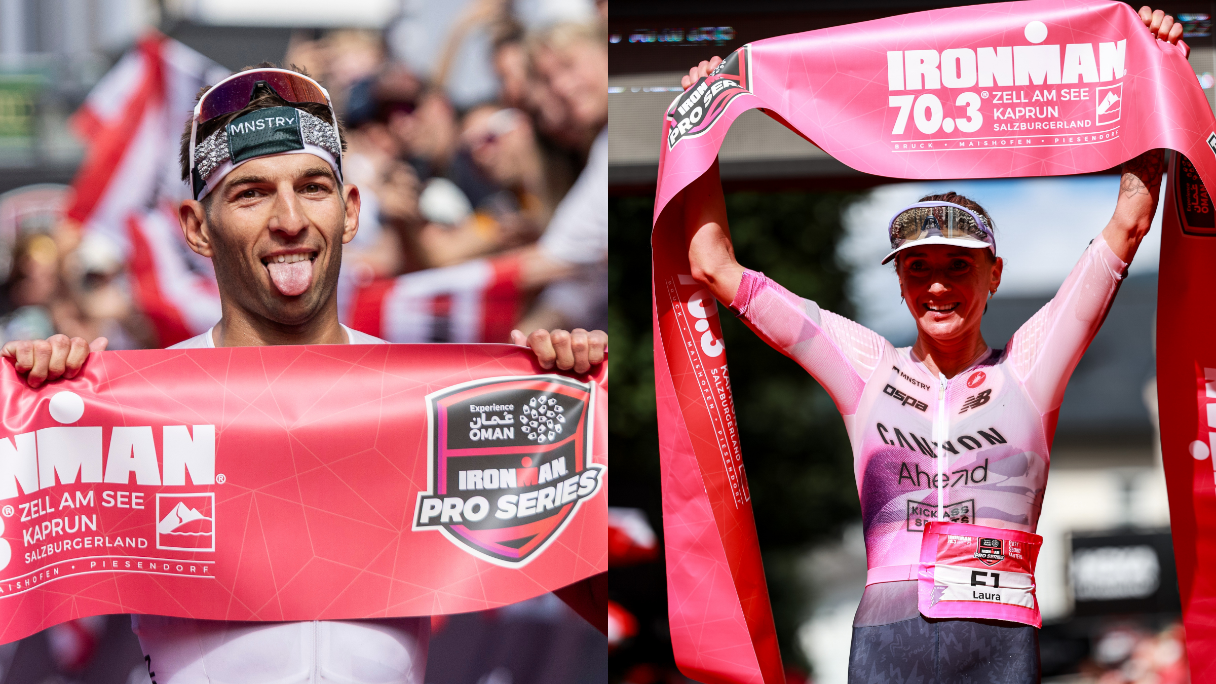 Lasse Nygaard-Priester and Laura Philipp Claim 70.3 Zell am See in Dominant, Course-Record Fashion