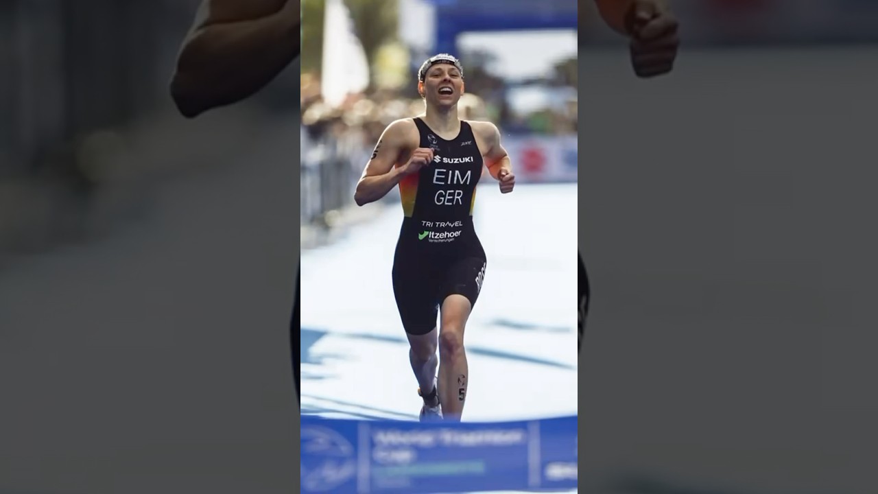 A gold winning moment ✨#LanzaroteWC #Triathlon #Gold #shorts