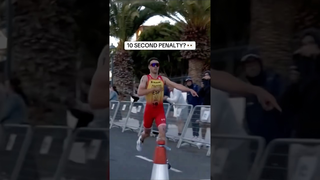 Clocking a run split of 14:16! 🔥🥇#LanzaroteWC #Triathlon