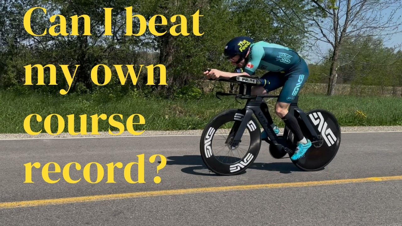 Going for the course record at the local Time Trial.