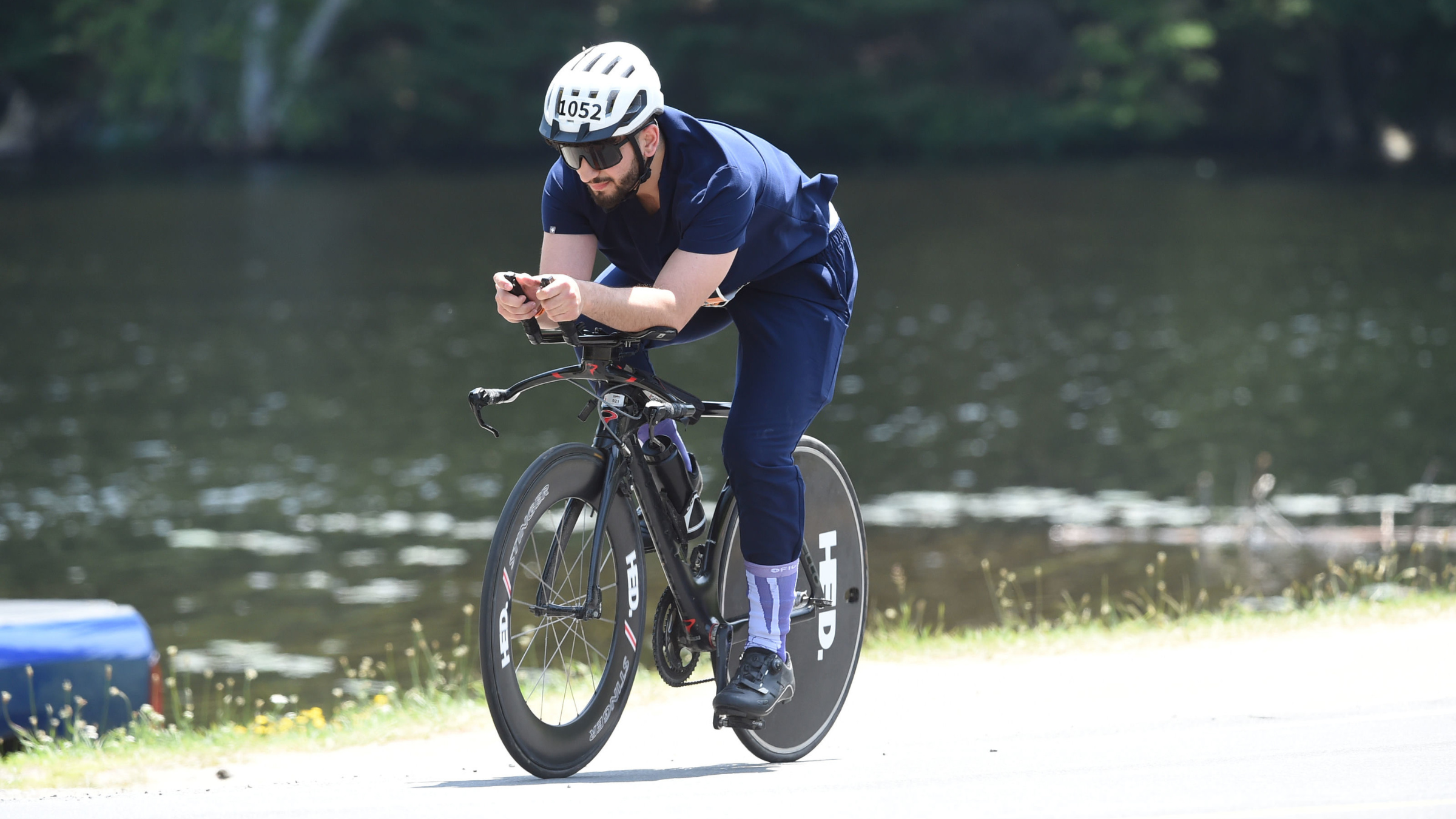 Why I Raced an Ironman 70.3 in Medical Scrubs